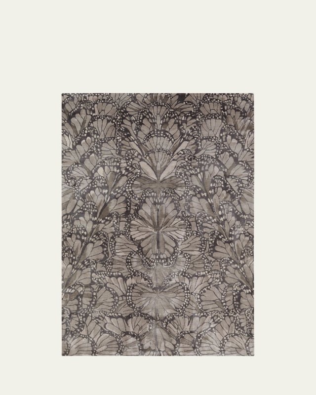 Monarch Smoke Hand-Knotted Rug, 9' x 12'